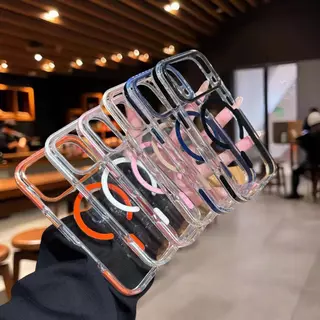 ขายร้อนปลอกใหม่บางเฉียบใสเคสโทรศัพท์อะคริลิกันกระแทกเคสแข็งไม่เหลืองรองรับชาร์จไร้สายสําหรับiPhone 17 16 13 12 Pro max 17AiRกรณี