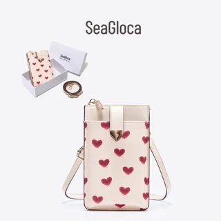 SeaGloca กระเป๋าสำหรับโทรศัพท์มือถือสไตล์ความรัก มีกล่องการ์ดความจุขนาดใหญ่ เหมาะสำหรับผู้หญิง No.31