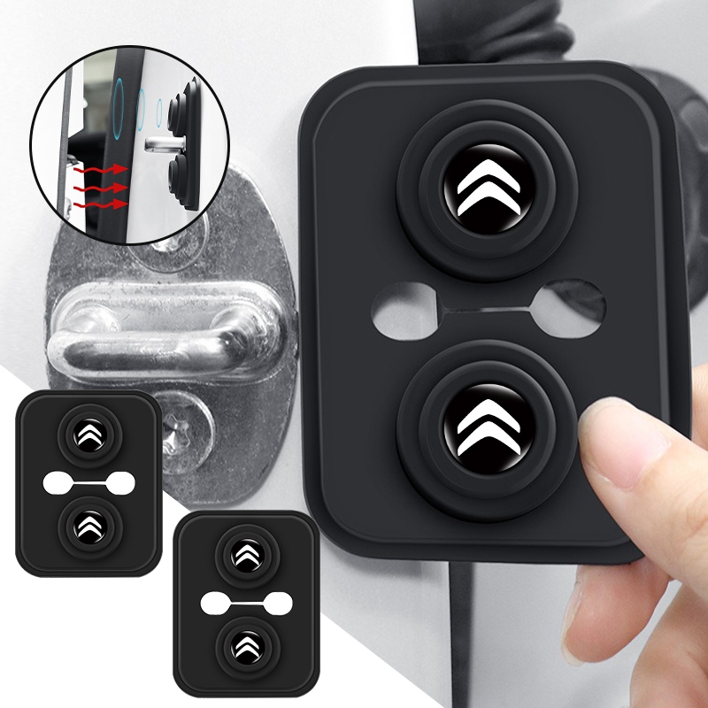 รถประตูล็อคป้องกันรถประตู Shock Absorption สติกเกอร์สําหรับ Citroen C1 3 6 BX CX GT C4 C5 กระบองเพชร