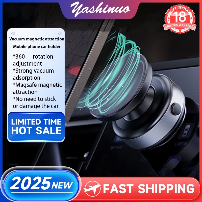 [จัดส่งด่วน]Yashinuo จัดส่งที่รวดเร็วที่วางโทรศัพท์มือถือแม่เหล็กดูดดูดสูญญากาศที่วางโทรศัพท์ในรถยนต