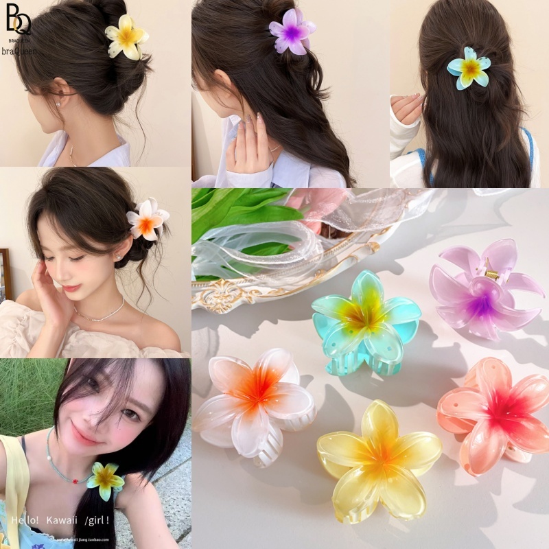 Bra Queen กิ๊บติดผม กิ๊บหนีบผม ลายดอกไม้ เครื่องประดับผมที่หรูหราและหวาน