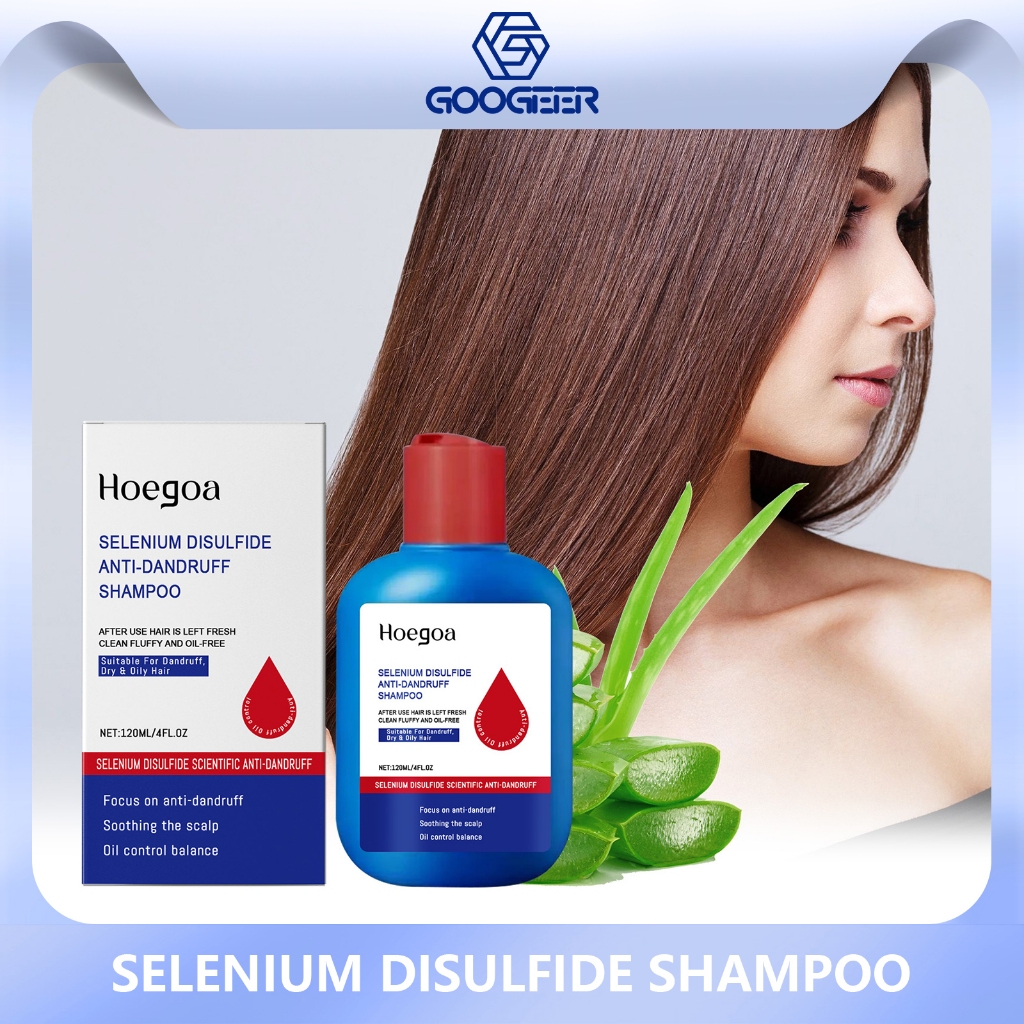 Hogoa Selenium Sulfide แชมพูทําความสะอาดลึกหนังศีรษะควบคุมน้ํามันสดชื่น Moisturizing Hair Volumizing