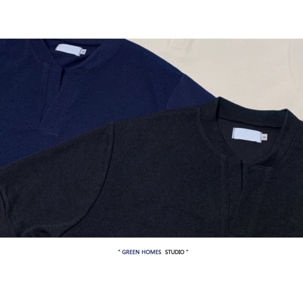 เสื้อยืดแขนสั้นสไตล์เกาหลี Henley - 핏กระชับ เหมาะสำหรับคนชอบแฟชัน! - รูปที่ 7