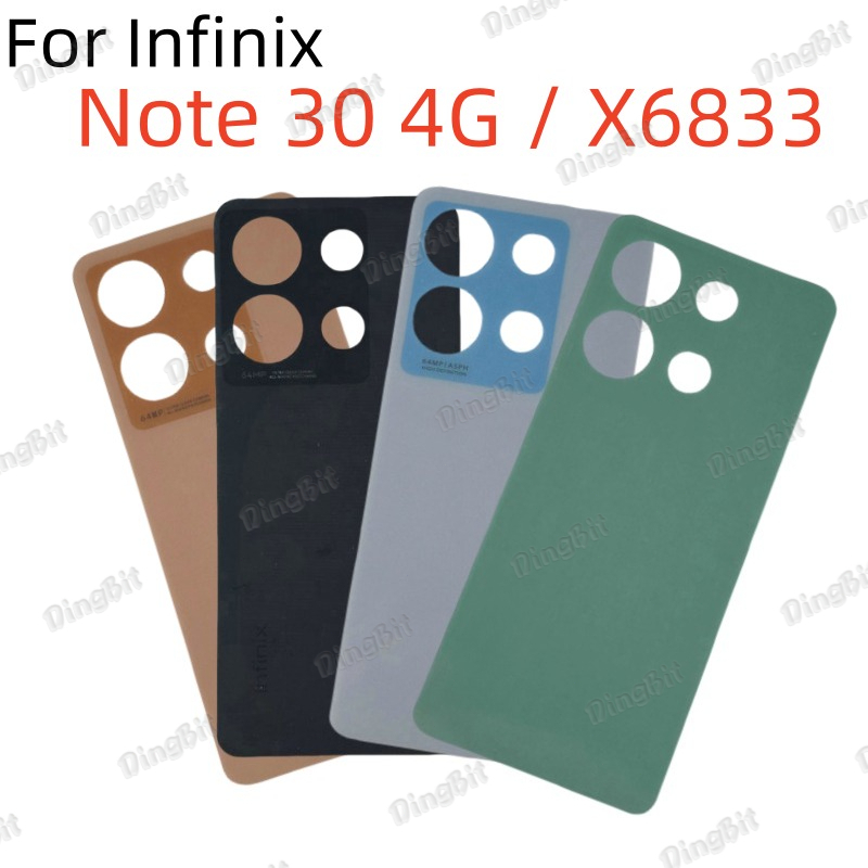 สําหรับ Infinix Note 30 4G / X6833 X6833B ที่อยู่อาศัยปกหลังแบตเตอรี่ประตูกรณีเปลี่ยนอะไหล่ซ่อมปกหลั