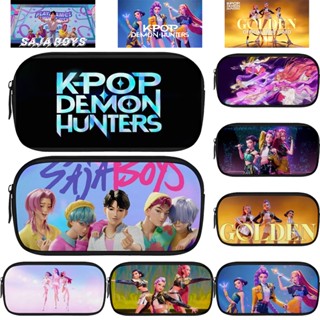 Huntrix Kpop กระเป๋าดินสอ K-Pop: Demon Hunters พิมพ์กรณีดินส…