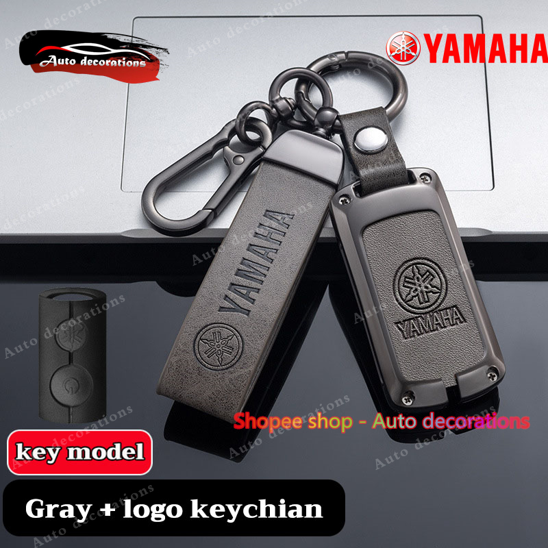 สังกะสีอัลลอยด์ผู้ถือกุญแจรถหนังสําหรับ YAMAHA Nmax/Xmax/Grand filano/Aerox/Qbix/Lexi/new Sazzio/Faz