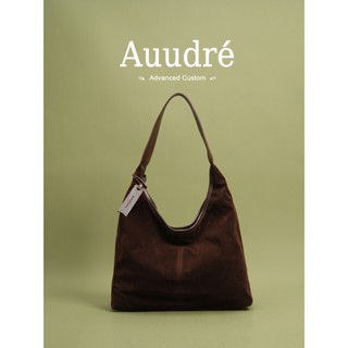 Auure Retro Suede กระเป๋าสะพายไหล่ขนาดใหญ่ ดีไซน์คลาสสิกสำหร…