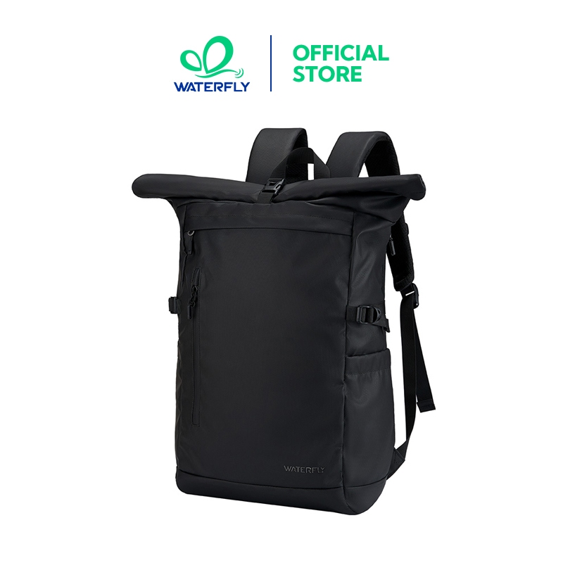 WATERFLY Roll Top Backpack 18L/30L Waterproof Large Capacity Laptop Daypack for Work, School, Travel