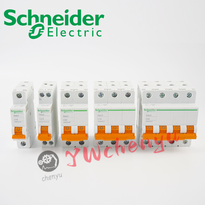 Schneider EA9AN 1P 2P 3P 4P C6 C10 C20 C-Type เบรกเกอร์วงจรขนาดเล็ก  EA9 EASY9