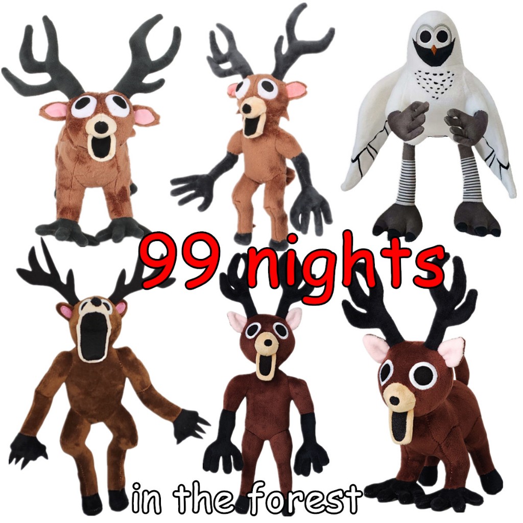 ✨ใหม่ ใหม่✨ Roblox Plushy Doll 99 Nights in The Forest Deer Plush ของเล่นเด็กของขวัญวันเกิดตุ๊กตานุ่มของขวัญคู่แลกเปลี่ยนของขวัญฮาโลวีน Soft Stuff ของเล่นของขวัญ COD