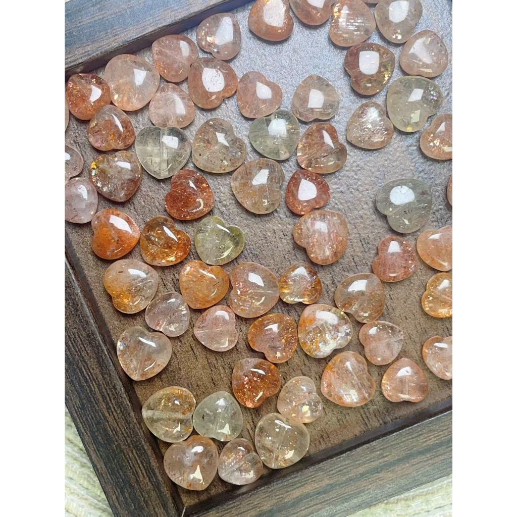 ธรรมชาติ Arusha Love Heart ประมาณ 9 ~ 10 มม.แกะสลักชิ้นเครื่องประดับน่ารัก Hand-Made เครื่องประดับ diy อุปกรณ์เสริม Simple All-Match ของขวัญ