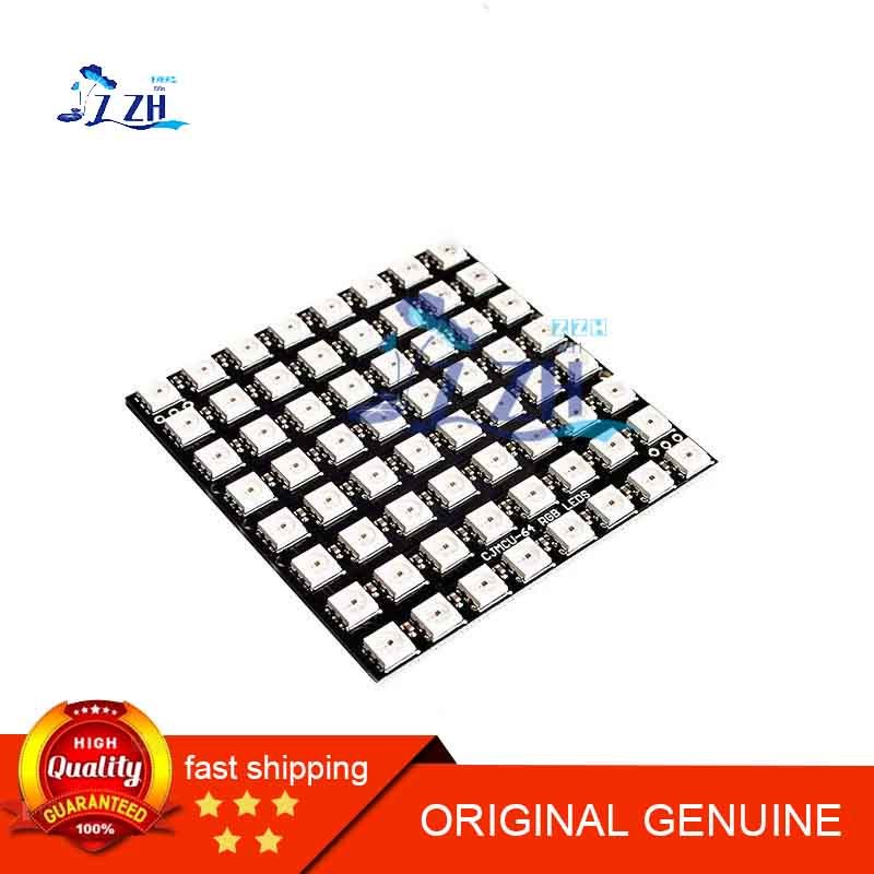 Square Development Board Module 64-Bit WS2812B8 * 8 x 5050 RGB LED Full Color Drive Lantern