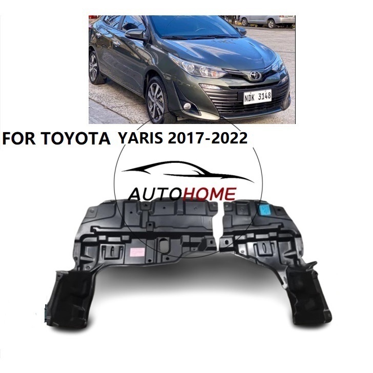 (อย่างดี)การ์ดกันกระเด็นของเครื่องยนต์ / ฝาครอบใต้เครื่องยนต์ สําหรับ TOYOTA YARIS ATIV 2017 2018 2019 2020 2021 2022 YARIS HATCHBACK 2017-2022 NSP151
