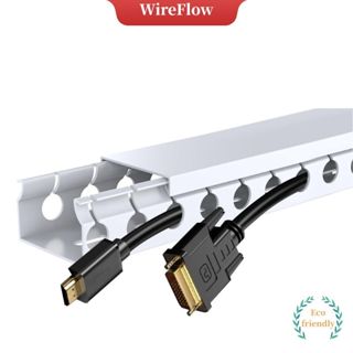 รางเก็บสายไฟรุ่นอัปเดต (สไตล์สีขาว) ฝาครอบช่องเปิดสำหรับจัดร…