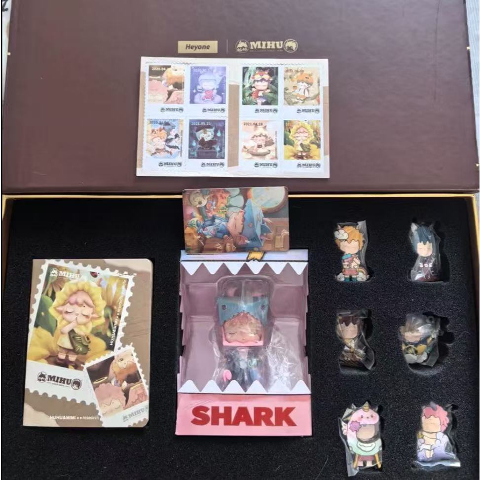 Black Play mimi 3rd Anniversary Birthday Gift Box Box Shark Full Set Gift Box Figure Jewelry อินเทรน