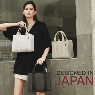 ACACIA Fern - กระเป๋า Mini Tote ผู้หญิง พร้อมสายสะพายถอดได้ หนัง PU ลายผ้า สไตล์ลำลอง
