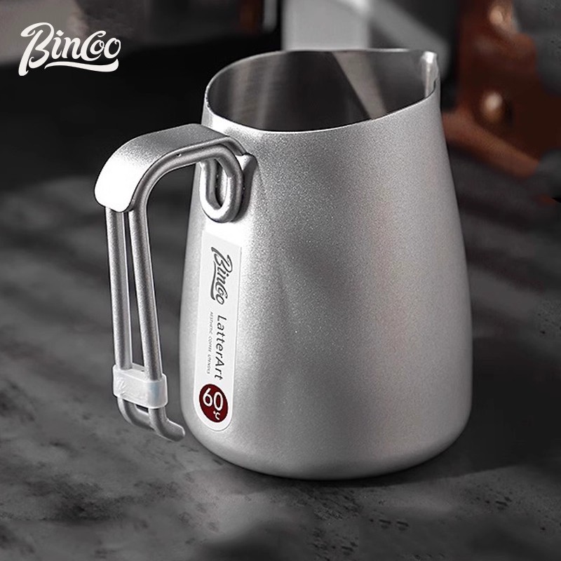Bincoo Coffee Latte Mug Latte Art Cup อุณหภูมิ Sensitive Milk Frother เครื่องชงกาแฟ 600ML