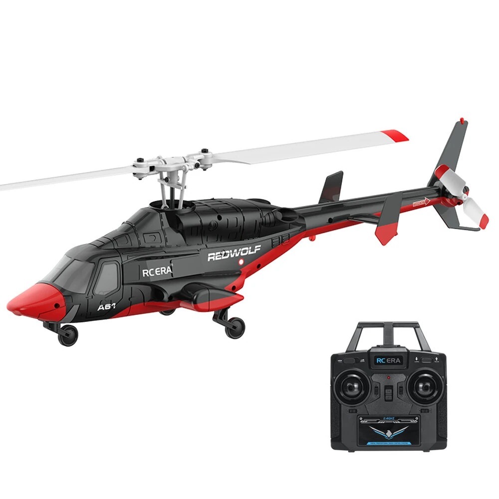 In stockRC ERA A61 Airwolf 2.4G 4CH 6 แกน Gyro 1:53 Scale Optical Flow Localization Altitude Hold Flybarless RC เฮลิคอปเตอร์ RTF