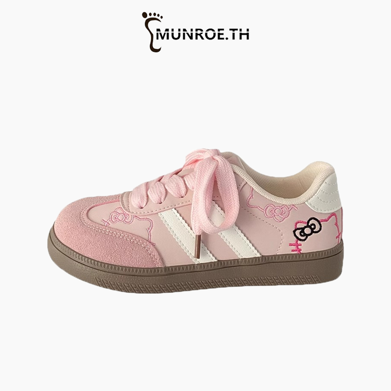 Munroe รองเท้าสตรี  รองเท้าส้นแบนลายการ์ตูนน่ารัก สไตล์ใหม่  เวอร์ชั่นเกาหลี  สันทนาการ วินเทจ  สะดวกสบาย  วิทยาเขต  รองเท้าสวย