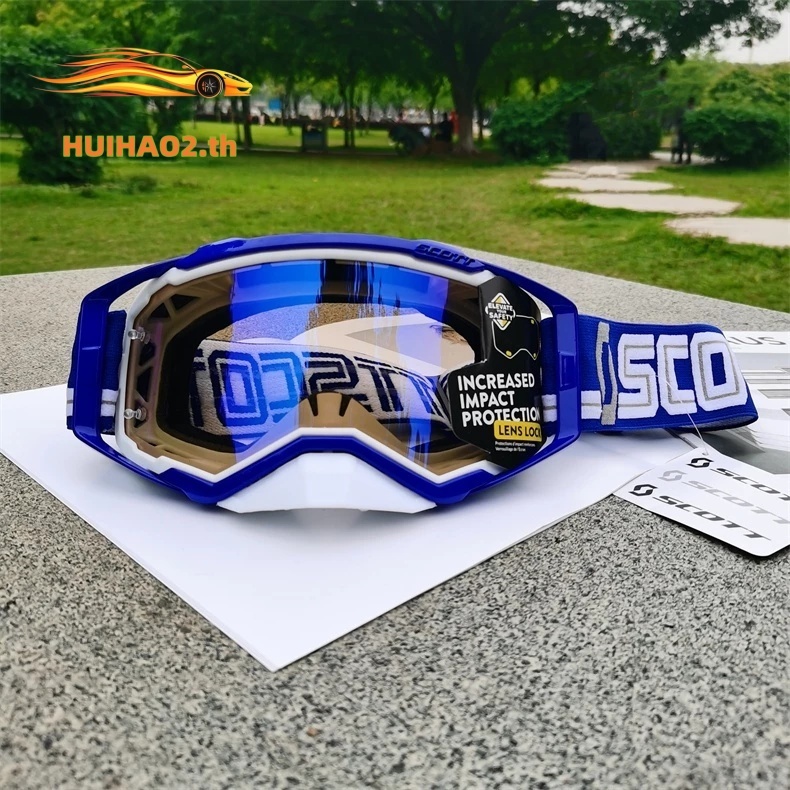 SCOTT Goggles รถจักรยานยนต์แว่นตาเลนส์หมวกกันน็อคแว่นตาแว่นตาเหมาะสําหรับหมวกกันน็อคผู้ชาย