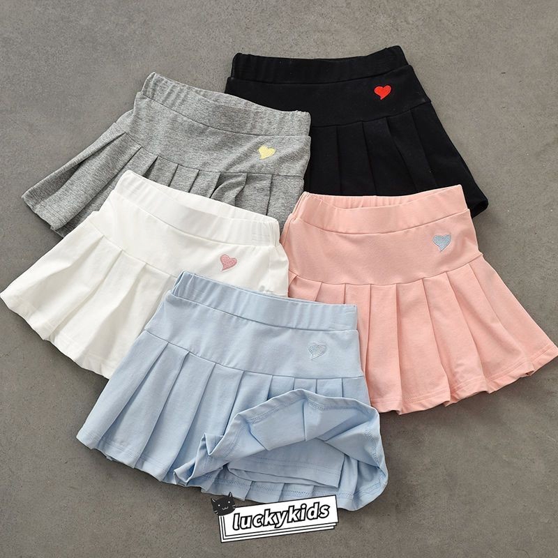 กระโปรงจีบและกางเกงสำหรับเด็กสไตล์เกาหลี เหมาะสำหรับฤดูร้อน