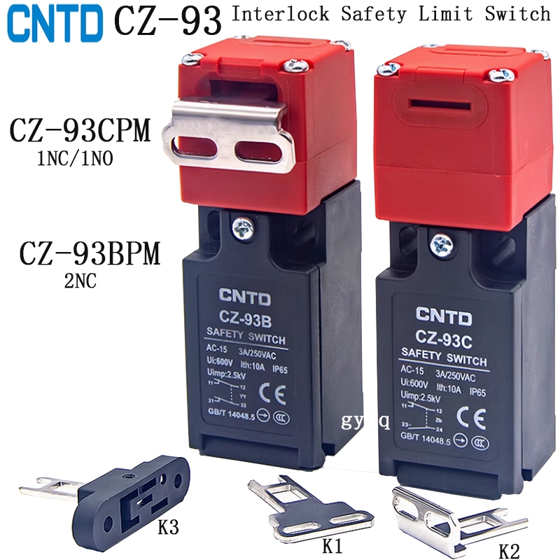CTND Interlock Safety Limit switch CZ-93CPM01 CZ-93CPM02 CZ-93CPM03 CZ-93BPM01 CZ-93BPM02 CZ-93BPM03