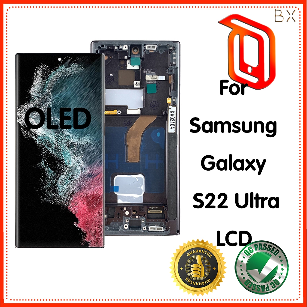 OLED/ TTF สําหรับ Samsung Galaxy pantala S22 Ultra 5G S908B S908B/DS จอแสดงผลหน้าจอสัมผัส Digitizer