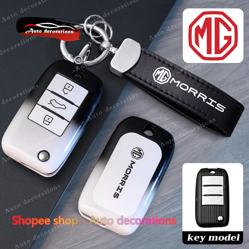 Tpu ฝาครอบกุญแจรถสําหรับ MG5 MT/ZS Aplha/ MG EP/MG ZS 2018 พับผู้ถือกุญแจรถ MG กรณีกุญแจรีโมท