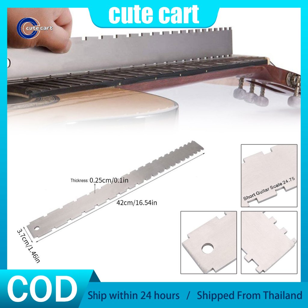 กีต้าร์เฟรตบอร์ดไม้บรรทัดกีตาร์คอตรงขอบไม้บรรทัดกีตาร์เฟรตระยะทางไม้บรรทัดสําหรับวัดเฟรต ดูราบีแอล