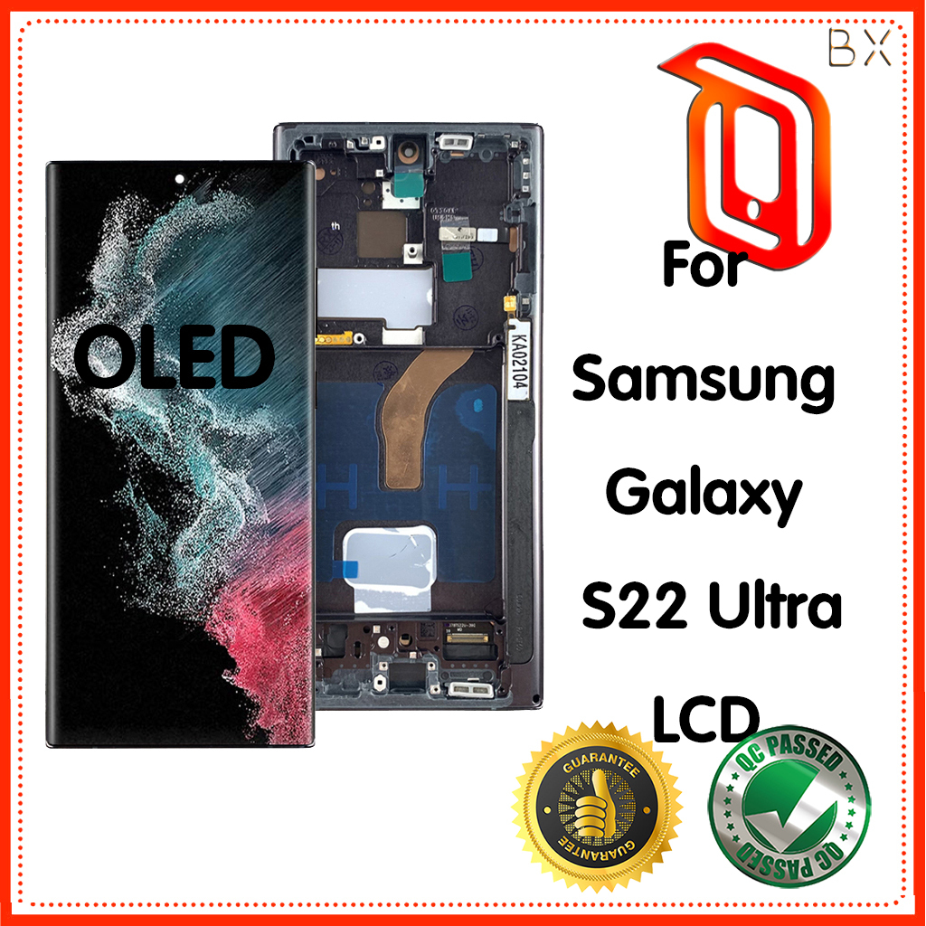 OLED/ TTF สําหรับ Samsung Galaxy pantala S22 Ultra 5G S908B S908B/DS จอแสดงผลหน้าจอสัมผัส Digitizer