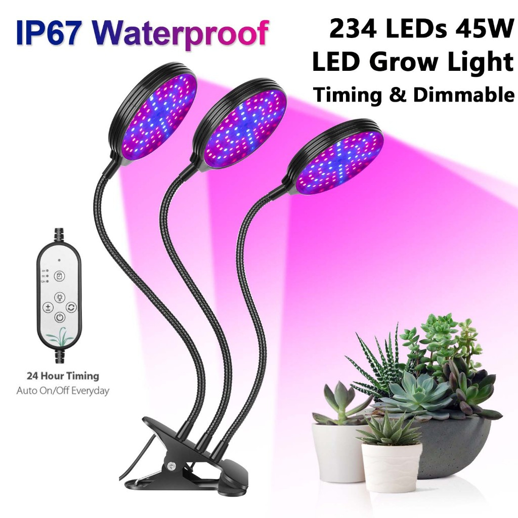 LED Grow Light 100W ไฟปลูกพืช เต็มสเปกตรัม LED ไฟสปอร์ตไลท์ไฟโตแลมป์ พร้อมสวิตช์เปิด/ปิดสำหรับดอก