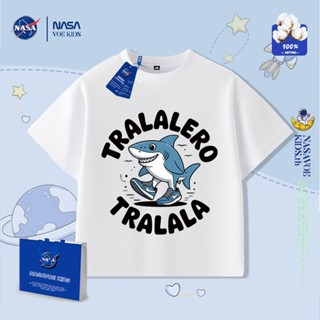 พร้อมส่งภายใน 24 ชม. เสื้อยืดสำหรับเด็กคอกลม ทำจากฝ้ายแท้ สว…