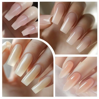 XEIJAYI 15 มล. น้ำยาทาเล็บเจลสีชมพูนู้ดใส ใหม่ มี 24 สีให้เลือก เหมาะสำหรับร้านทำเล็บ