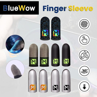Bluewow ถุงมือเกมป้องกันการลื่น, ระบายอากาศ, ฝาครอบนิ้วมือที…