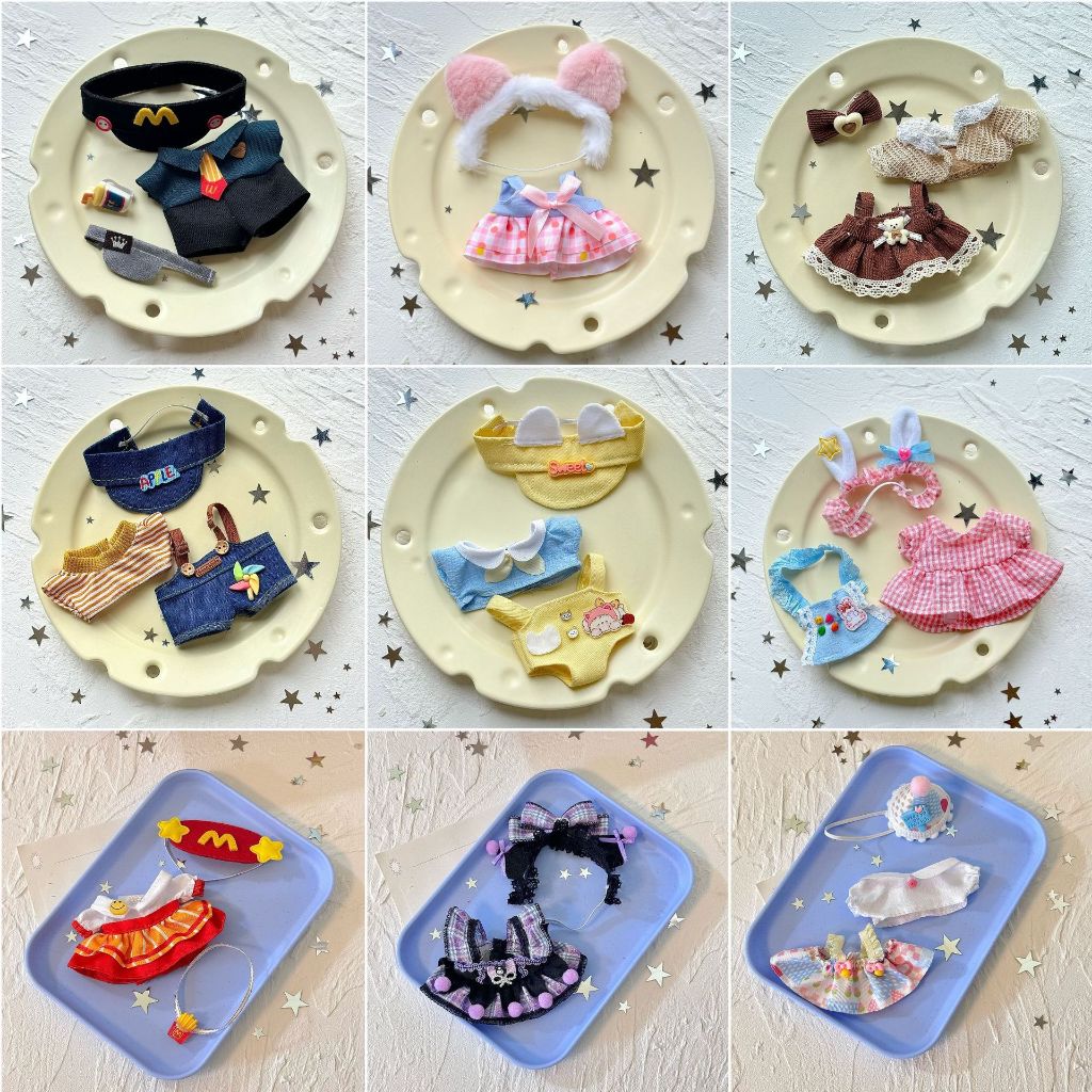 เสื้อผ้าตุ๊กตา สําหรับ 17 ซม. LBB ตุ๊กตา DIY แต่งตัวของเล่นอุปกรณ์แต่งตัว