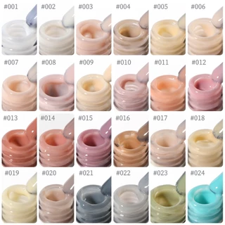 XEIJAYI 15 มล. น้ำยาทาเล็บเจลสีชมพูนู้ดใส ใหม่ มี 24 สีให้เลือก เหมาะสำหรับร้านทำเล็บ