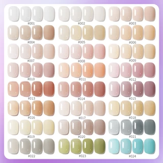 XEIJAYI 15 มล. น้ำยาทาเล็บเจลสีชมพูนู้ดใส ใหม่ มี 24 สีให้เลือก เหมาะสำหรับร้านทำเล็บ