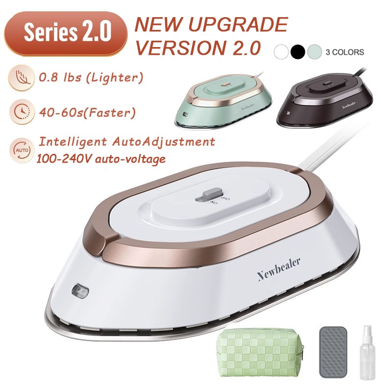 เตารีดไฟฟ้าขนาดเล็กรุ่น2.0 100-240โวลต์เครื่องใช้ในครัวเรือนแรงดันไฟอัตโนมัติหอพักธุรกิจการเดินทาง