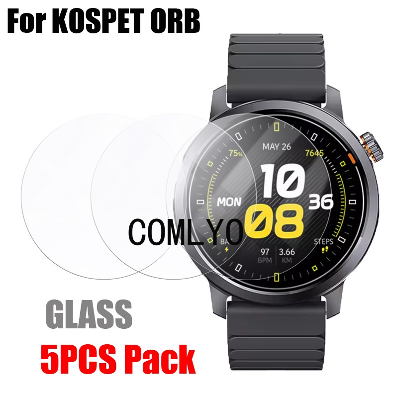สําหรับ KOSPET ORB สมาร์ทวอท์ชกระจกนิรภัยป้องกันหน้าจอ 9H 2.5D ฟิล์ม