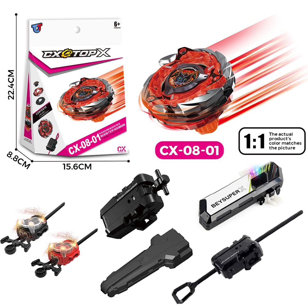 Beyblade X CX-08 01 Cerberus Flame Beyblade Xtreme พร้อมชุด Launcher Ripcord