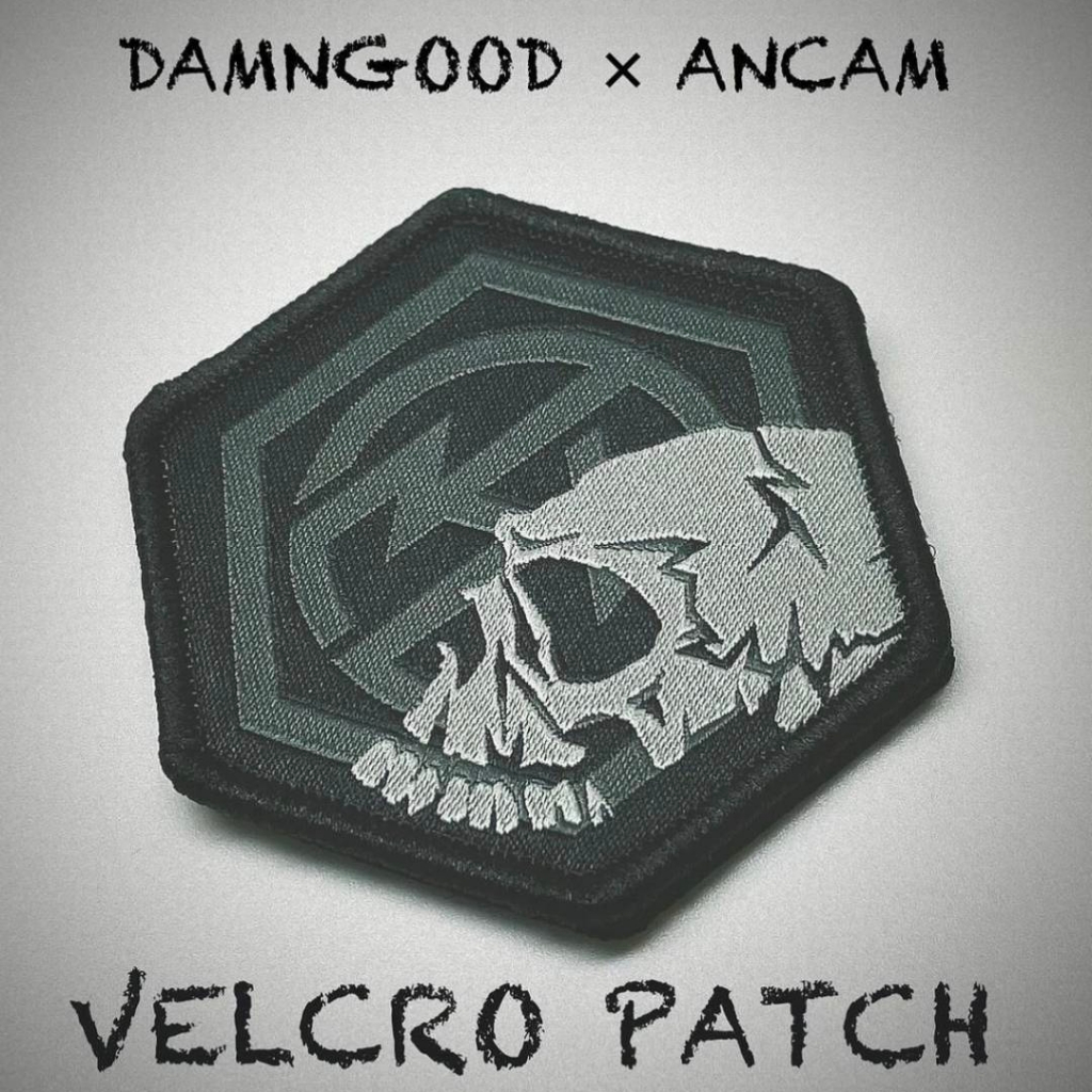 DADGOOD X ANCAM VELCRO PATCH Skull สีดํา แคมป์ปิ้ง