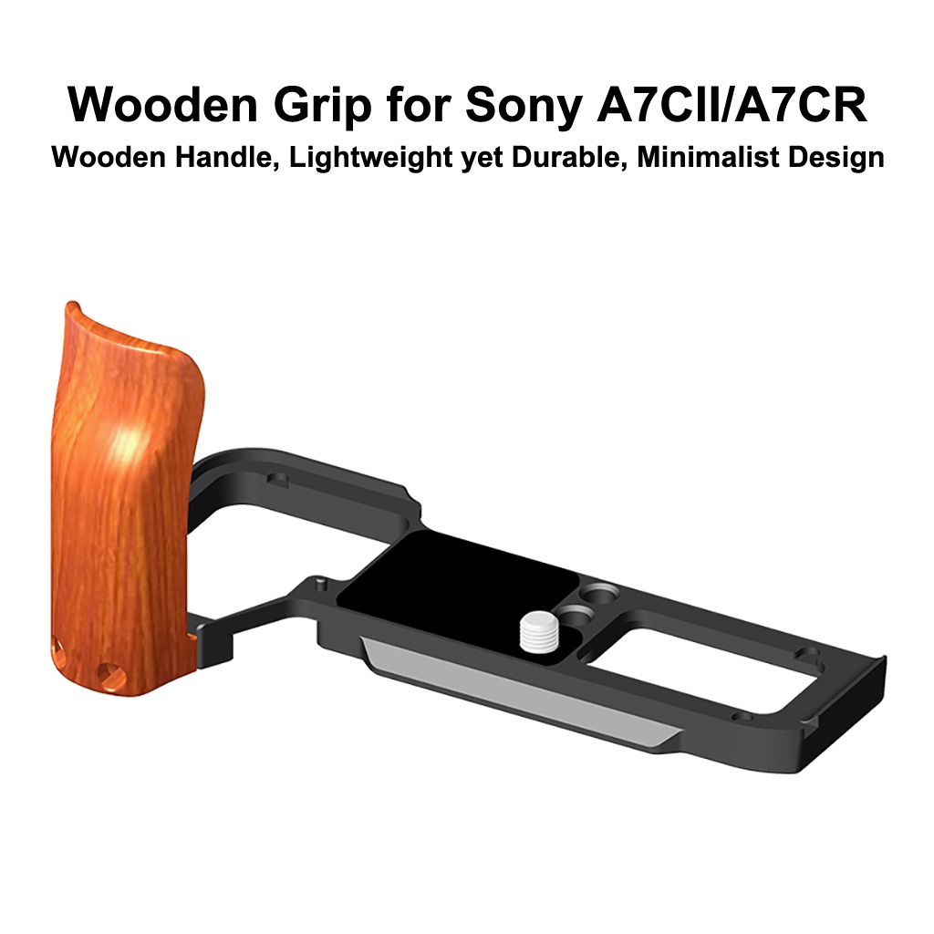 A7c2 A7CII A7CR Quick Release แผ่น L วงเล็บไม้ Handle Grip สําหรับ Sony A7C II SLR กล้อง Handgrip Ho