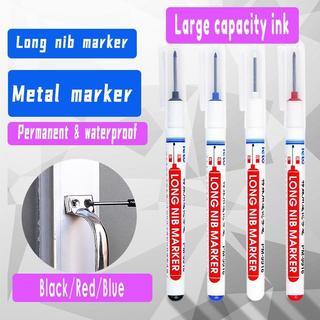 20 Pcs Permanent Long Nib Marker Set - 20mm Fine Tip Waterproof Markers for Woodworking and Crafts, Black, 10pcs