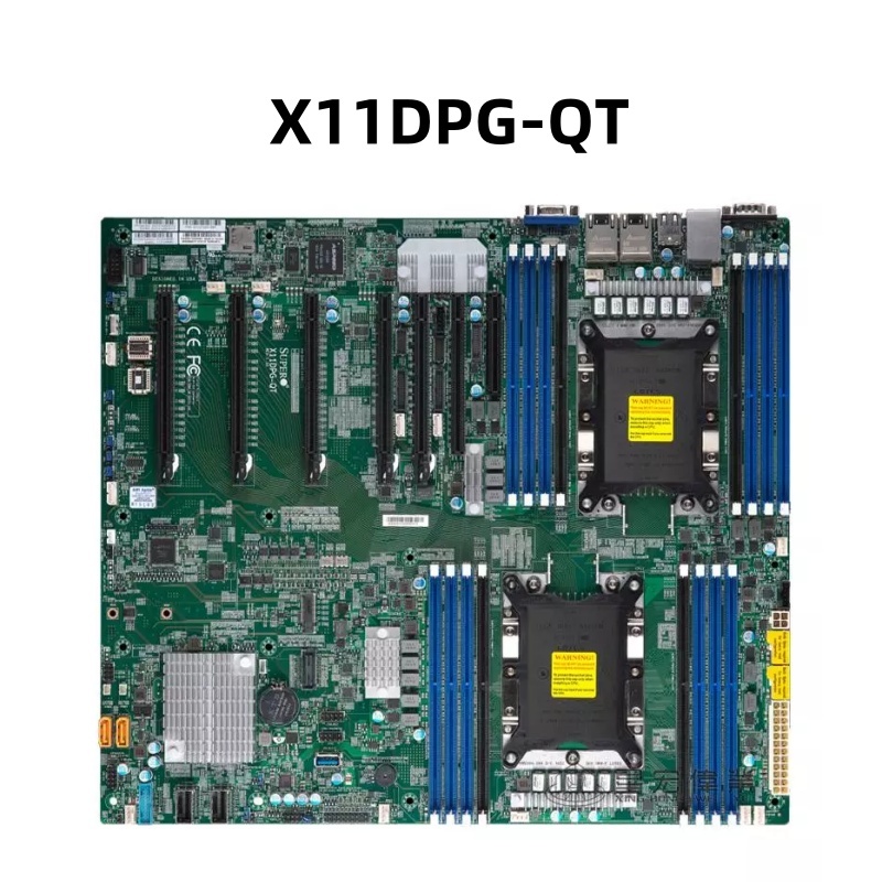 Original MBD X11DPG-QT Dual channel เมนบอร์ด C621 ชิปเซ็ต LGA3647 10 Gigabit mainboard LRDIMM/RDIMM