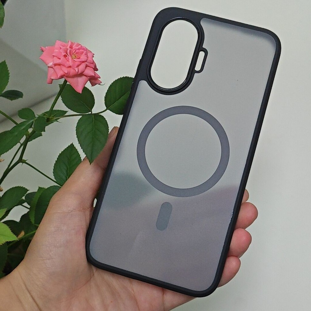 สําหรับ Poco F7 / Redmi Turbo 4 Pro กรณี ELVEV PC TPU ชายแดนป้องกันลายนิ้วมือ Matte ดูดปกหลัง