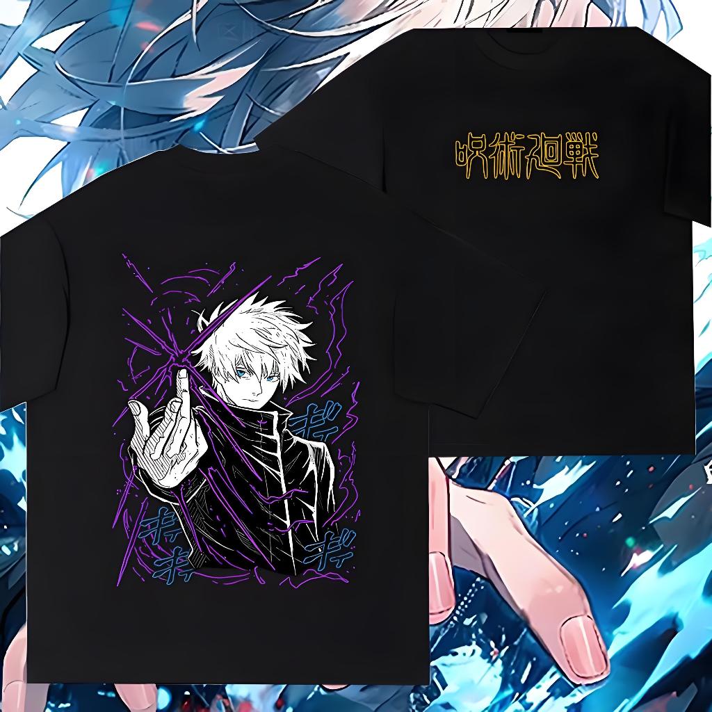T-shirt Anime Jujutsu kaisen GojoAatoru Printing Oversize T-shirt