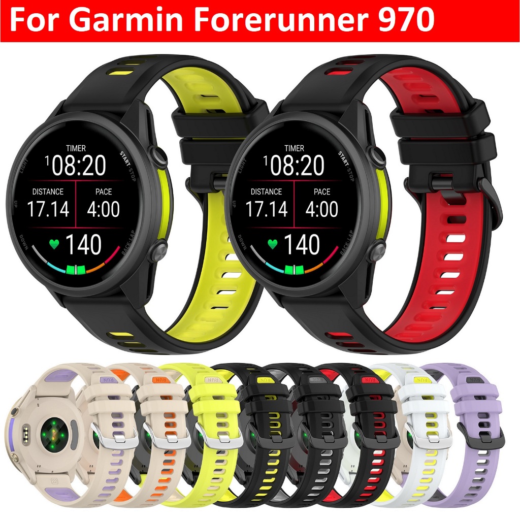 Sports Watch Strap For สาย Garmin Forerunner 970 Strap Silicone Garmin Forerunner 570 Strap Garmin 9