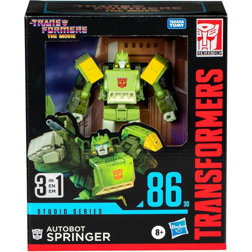Transformers Toys Studio Series Leader The Movie 86-30 Springer, ฟิกเกอร์แปลงขนาด 8.5 นิ้ว F8774 Toy