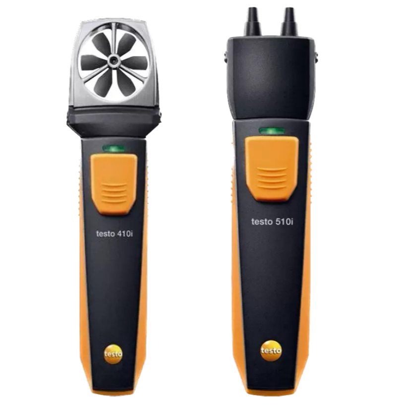 Testo 410i และ Testo 510i Vane anemometer พร้อมการทํางานของสมาร์ทโฟน / Differential manometer ไร้สาย