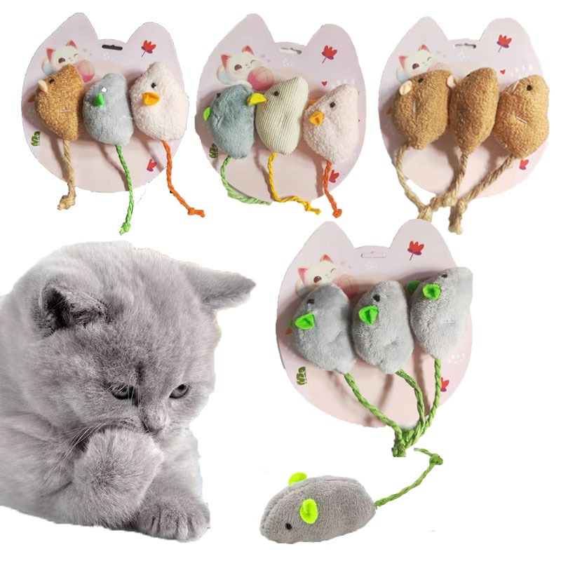 ของเล่นตุ๊กตาหนูน้อย ของเล่นผ่อนคลายแมว